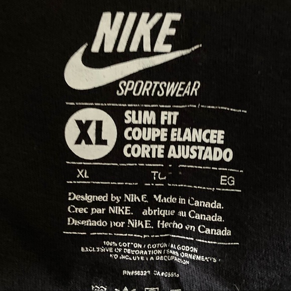 Black Nike t-shirt size extra large good condition - Picture 3 of 3